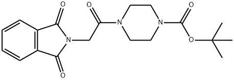 tert-butyl 4-[(1,3-dioxo-1,3-dihydro-2H-isoindol-2-yl)acetyl]piperazine-1-carboxylate Structure