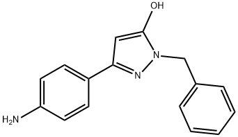 3-(4-aminophenyl)-1-benzyl-1H-pyrazol-5-ol Structure