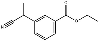 Ethyl 3-(1-cyanoethyl)benzoate Structure