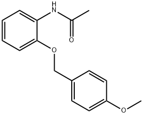 N-(2-((4-methoxybenzyl)oxy)phenyl)acetamide 구조식 이미지