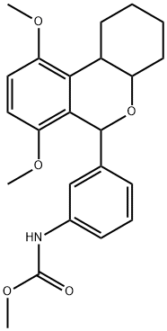 methyl (3-(7,10-dimethoxy-2,3,4,4a,6,10b-hexahydro-1H-benzo[c]chromen-6-yl)phenyl)carbamate 구조식 이미지