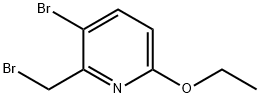 3-bromo-2-(bromomethyl)-6-ethoxypyridine Structure