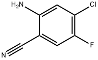 2-amino-4-chloro-5-fluorobenzonitrile Structure