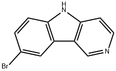 8-BROMO-5H-PYRIDO[4,3-B]INDOLE 구조식 이미지