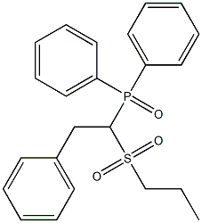 Diphenyl(2-phenyl-1-(propylsulfonyl)ethyl)phosphine oxide 구조식 이미지