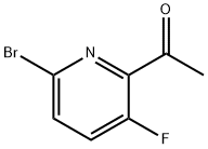 1-(6-브로모-3-플루오로-피리딘-2-일)-에타논 구조식 이미지