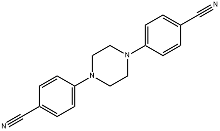 4,4'-(piperazine-1,4-diyl)dibenzonitrile 구조식 이미지