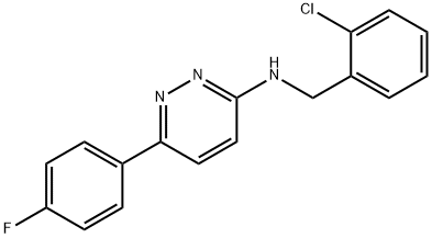 N-(2-chlorobenzyl)-6-(4-fluorophenyl)pyridazin-3-amine Structure