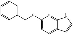 6-(BENZYLOXY)-1H-PYRROLO[2,3-B]PYRIDINE 구조식 이미지