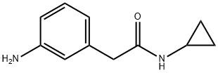 3-amino-N-cyclopropylbenzeneacetamide 구조식 이미지