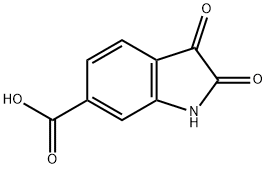 2,3-Dioxoindoline-6-carboxylic acid 구조식 이미지