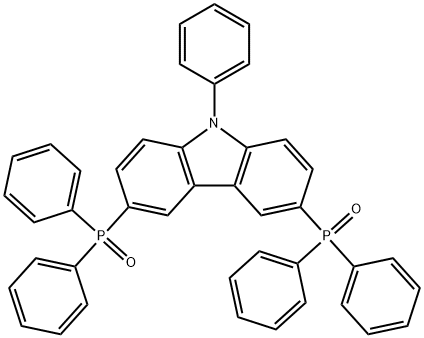 (9-phenyl-9H-carbazole-3,6-diyl)bis(diphenylphosphine oxide) 구조식 이미지