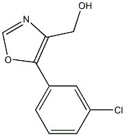 (5-(3-Chlorophenyl)oxazol-4-yl)methanol 구조식 이미지