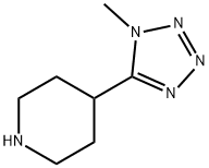 4-(1-methyl-1H-tetrazol-5-yl)piperidine Structure