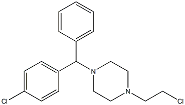 1-(2-chloroethyl)-4-((4-chlorophenyl)(phenyl)methyl)piperazine(WXG02766) Structure