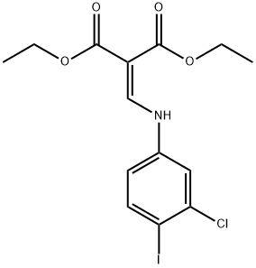 diethyl 2-((3-chloro-4-iodophenylamino)methylene)malonate Structure