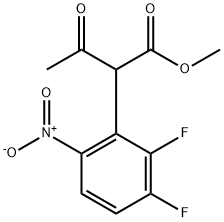 methyl 2-(2,3-difluoro-6-nitrophenyl)-3-oxobutanoate Structure