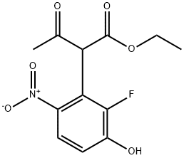 ethyl 2-(2-fluoro-3-hydroxy-6-nitrophenyl)-3-oxobutanoate Structure