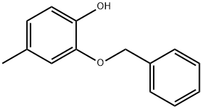 2-Benzyloxy-4-methylphenol 구조식 이미지
