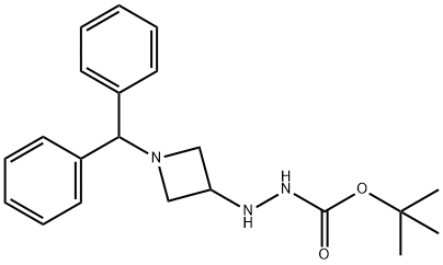 tert-butyl 2-(1-benzhydrylazetidin-3-yl)hydrazinecarboxylate Structure