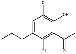 1-(3-chloro-2,6-dihydroxy-5-propylphenyl)Ethanone Structure