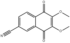 6,7-Dimethoxy-5,8-dioxo-5,8-dihydronaphthalene-2-carbonitrile Structure