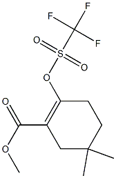 Methyl 5,5-dimethyl-2-[(trifluoromethylsulfonyl)oxy]cyclohex-1-ene-1-carboxylate Structure