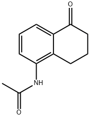 N-(5-Oxo-5,6,7,8-tetrahydronaphthalen-1-yl)acetamide 구조식 이미지