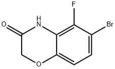 6-Bromo-5-fluoro-2H-benzo[b][1,4]oxazin-3(4H)-one 구조식 이미지