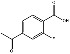 4-acetyl-2-fluorobenzoic acid Structure