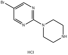 5-Bromo-2-Piperazin-1-Ylpyrimidine Hydrochloride Structure