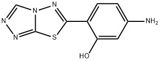 2-([1,2,4]triazolo[3,4-b][1,3,4]thiadiazol-6-yl)-5-aminophenol 구조식 이미지