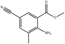 Methyl 2-Amino-5-Cyano-3-Methylbenzoate 구조식 이미지