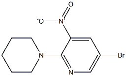 5-Bromo-3-nitro-2-(piperidin-1-yl)pyridine 구조식 이미지