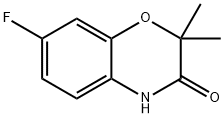 7-fluoro-2,2-dimethyl-3,4-dihydro-2H-1,4-benzoxazin-3-one Structure