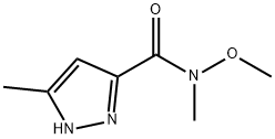 N-methoxy-N,3-dimethyl-1H-pyrazole-5-carboxamide Structure