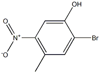 2-bromo-4-methyl-5-nitrophenol 구조식 이미지