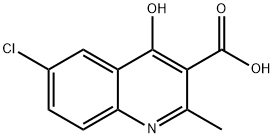 6-Chloro-4-hydroxy-2-methylquinoline-3-carboxylic acid Structure