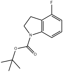 tert-Butyl 4-fluoroindoline-1-carboxylate Structure