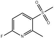6-플루오로-2-메틸-3-(메틸술포닐)피리딘 구조식 이미지