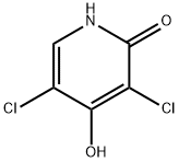 3,5-Dichloropyridine-2,4-diol Structure