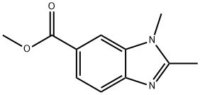 Methyl 1,2-dimethyl-1H-benzo[d]imidazole-6-carboxylate Structure