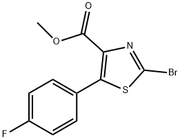 methyl 2-bromo-5-(4-fluorophenyl)thiazole-4-carboxylate 구조식 이미지