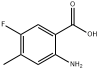 2-Amino-5-fluoro-4-methyl-benzoic acid Structure