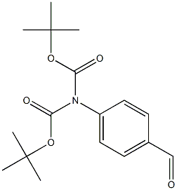 Di-tert-Butyl (4-formylphenyl)imidodicarbonate 구조식 이미지