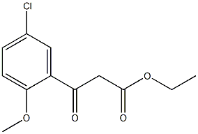 ethyl 3-(5-chloro-2-methoxyphenyl)-3-oxopropanoate 구조식 이미지