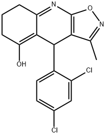 4-(2,4-dichlorophenyl)-3-methyl-4,6,7,8-tetrahydroisoxazolo[5,4-b]quinolin-5-ol Structure