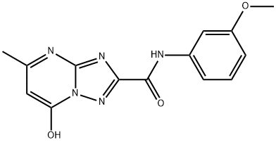 7-hydroxy-N-(3-methoxyphenyl)-5-methyl-[1,2,4]triazolo[1,5-a]pyrimidine-2-carboxamide Structure