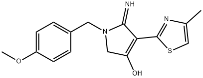 5-imino-1-(4-methoxybenzyl)-4-(4-methylthiazol-2-yl)-2,5-dihydro-1H-pyrrol-3-ol Structure