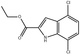 4,7-Dichloro-indole-2-carboxylic acid ethyl ester Structure